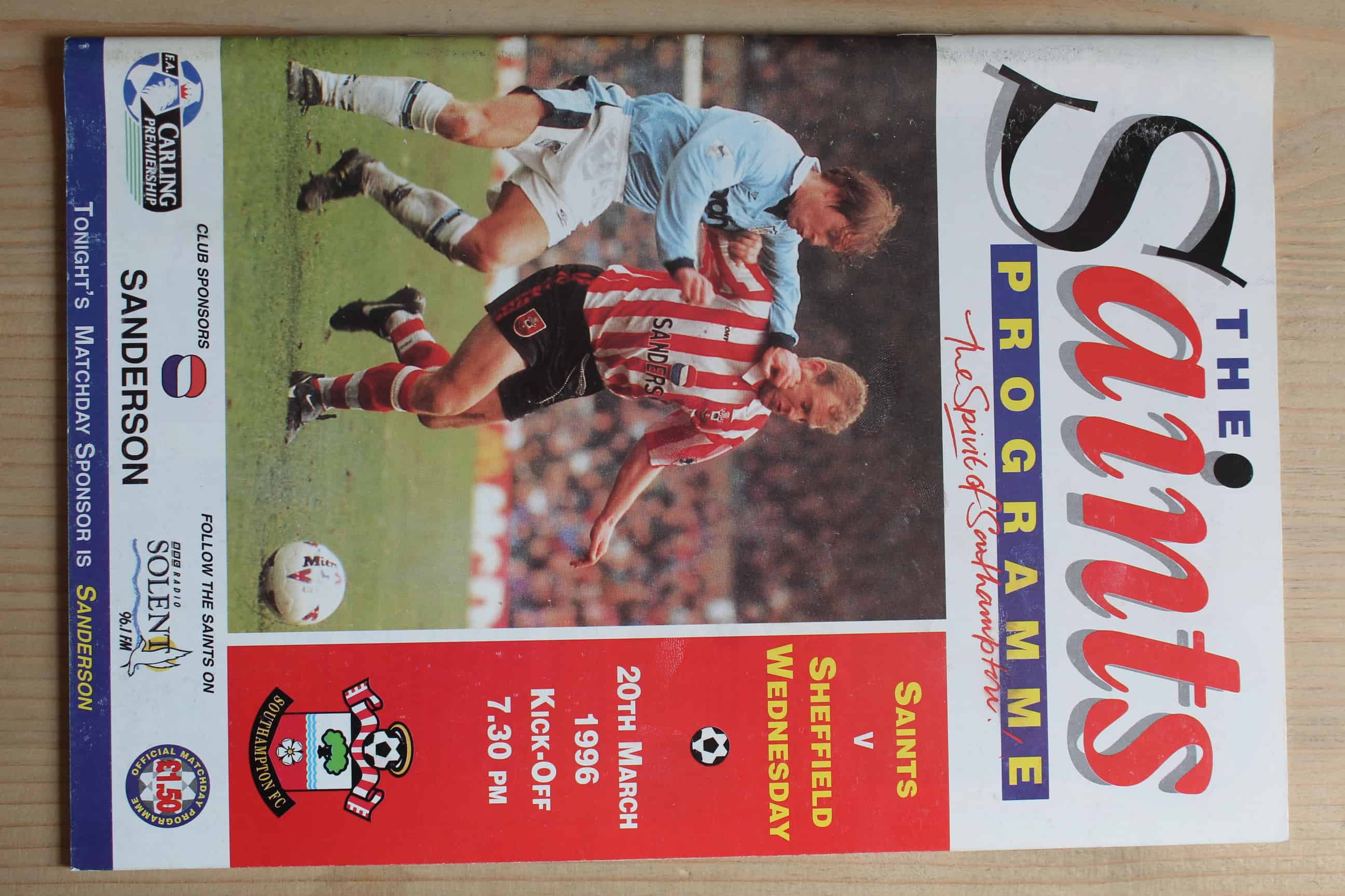 Southampton FC v Sheffield Wednesday FC 